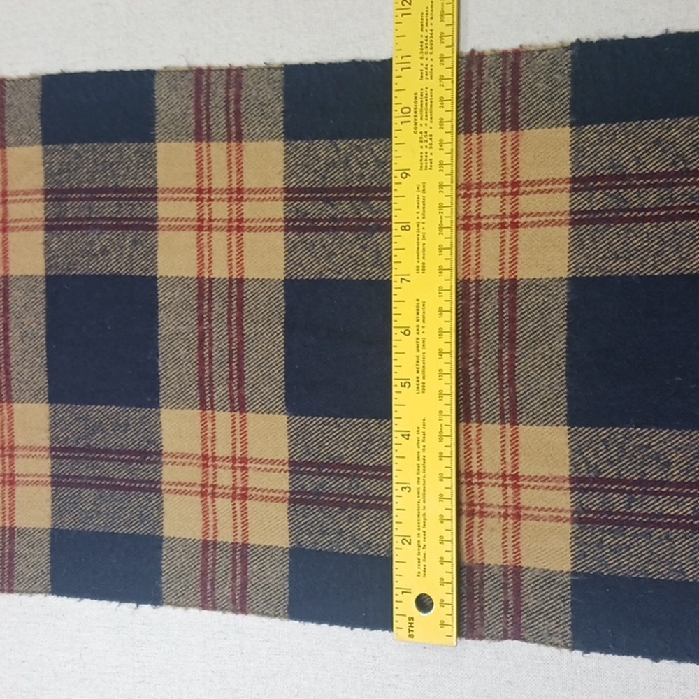 Vintage Christain Dior Monsieur Scarf Cashmaire Plaid Acrylic Made In Japan 80s - Picture 4 of 6